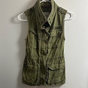 Abercrombie & Fitch Olive Utility Jacket